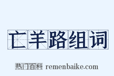 亡羊路组词是什么意思的图片